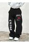 Unisex Nodestly Spider Printed Baggy Cut Wide Leg Sweatpants