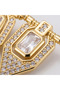 316L Steel Tarnish Resistant Gold Color Zircon Stone Serenay Women's Earrings - 3