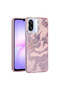 Galaxy A07 Compatible Case with Airbag and Shiny Stone Detail Design Esila Cover - Pink - T40983