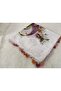 غطاء رأس يمني مطرز يدويًا/تطريز بالإبرة/عمل يدوي من قماش التول/غطاء رأس - 2