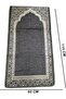 YU WELL Foldable Prayer Mat with Back Support & Carrying Bag, 2-in-1 Prayer Rug 110×60CM Grey - 2