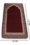 YU WELL Foldable Prayer Mat with Back Support & Carrying Bag, 2-in-1 Prayer Rug 110×60CM Maroon - 2