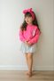 Girl's Metallic Pleated Skirt & Sweatshirt Stylish 2-Piece Set - 2
