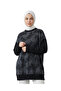 Black Silk Cupra Slit Mercerized Women's Knitwear Tunic - 5