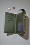 Stylish Khaki Green Leather Women's Wallet with Special Box, Zipper, Card Holder, and Multiple Compartments - 4