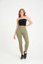 Khaki Hip Shaper Push up Gathering and Shaping Women's Sports Leggings Balance Series - 6