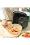BUFFER® 50 Pieces 20 cm Air Fryer Baking Paper Disposable Oil-Proof Round Plate Model PVC - 6