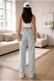 Nova Stretch Fabric Loose Women's Ice Snow Super High-Waisted Loose-Leg Denim Jeans - 3