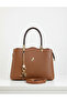 Miami Polo Clup Tan Faux Leather Women's Shoulder Bag with Shoulder and Hand Straps