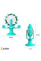 Hobi̇bahçem ®   Interactive Rotatable Food-Encased Colorful Fun Educational Cat Toy with Suction Cup and Bell - 5