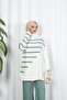 Stripe Detailed Knitwear Set - 4