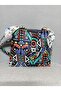 Women's Soft Leather 3-Compartment Handbag, Shoulder Bag with Scarf and Chain Accessories