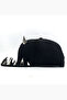 Hip Hop Snapback Cap Hat Black Unisex Men/Women (Adjustable at the Back) - 2