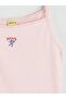 Ozmarka New Season Stitch and Angel Printed Thread Strap Girls' Undershirt 2-Pack - 3