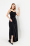 Strappy Draped Long Evening Dress – Stylish Evening Event Wedding Dress - 7