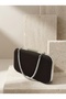 Brown Z.A.R.A. Satin Crystal Stone Embroidered Chain Women's Evening Dress Bag Wedding Engagement Graduation - 7
