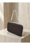 Brown Z.A.R.A. Satin Crystal Stone Embroidered Chain Women's Evening Dress Bag Wedding Engagement Graduation - 5