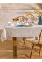 مفرش طاولة مطرز بخطوط من NEVAVM مقاس 140x180 سم - 2