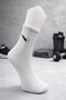 12 Pairs of Unisex White College Socks, Anti-Sweat, Cotton Socks - Seasonal - 2