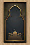 سجادة صلاة مزخرفة ذات سطح ناعم قابلة للغسل في الغسالة وقابلة للطي 65x115-sec-586 - 2