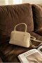 Women's Crocodile Patterned Bowling Bag with Daily Strap, Stylish Daily Office Hand and Shoulder Bag