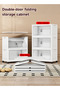 2/3/4/5 Folding storage cabinet storage box multi-level storage cabinet self-installing storage rack - 2