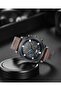 Stylish Leather Strap Calendar Function 3 Atm Water Resistant Luxury Sport Men's Wrist Watch - 3