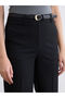 Artı-Store Standard-Fit Women's Trousers, with Ironing Marks and Belt. It Has Pockets and F - 3