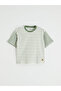 Esvab • Modern & Distinctive Zero Roba Collar Striped Boys' T-Shirt - 2