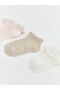 Esvab • Modern & Stylish Ruffled Baby Girl Booties Socks 3-Piece Set - 4