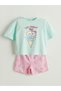 New Season Printed Girls' Shorts Pajama Set - S5Fm04Z1