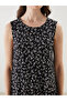 Esvab • Modern & Distinctive Zero Roba Collar Floral A-Line Dress - 3