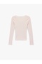 Slim Fit Lace Detailed Long Sleeve Bow V-Neck T-Shirt - 2