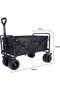 Wood and Gas Folding Trolley Cart Wagon