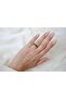 Yzk259 Gold Color Green Baguette Stone Wave Shape Adjustable Ring - 2