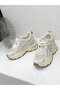 26Y323 Women's Thick Sole Glitter Sneaker Shoes - 4