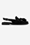 Chris Women's Genuine Leather Sandals Black Suede - 2