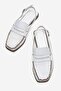 Clifton Women's Genuine Leather Sandals White - 4