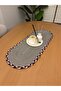 Sera American Service Handmade Cotton Natural Jute Braided Detailed Straw Runner 30X80 - 5