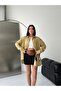 Women's Yellow Striped Oversize Shirt - 6