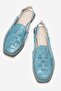 Clifford Women's Genuine Leather Sandals Blue - 4