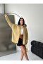 Women's Yellow Striped Oversize Shirt