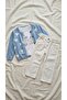 Girl's Heart Patterned Knitwear Cardigan, Bodysuit and Canvas Trousers Three-Piece Set - 2