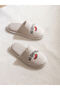 Lcw Steps Slogan Embroidered Plush Women's House Slippers - 2