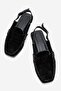Clifford Women's Genuine Leather Sandals Black Suede - 4