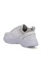 Comfortable Lace-Up Casual Sports Shoes White Silver Sneaker - 3
