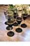Goldy Black Coffee Water Glass Set 180 Cc - 3