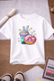 Heart and Drink Printed 3-Pack White-Pink-Purple Girls' T-Shirts - 4