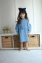 Girl's Denim Dress Long Sleeve Ruffle Collar Detailed Jeans Model-J3012-J-072 - 3