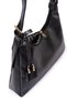 Stella Faux Leather Charmlı Adjustable Strap Detailed Women's Shoulder Bag Black - 3